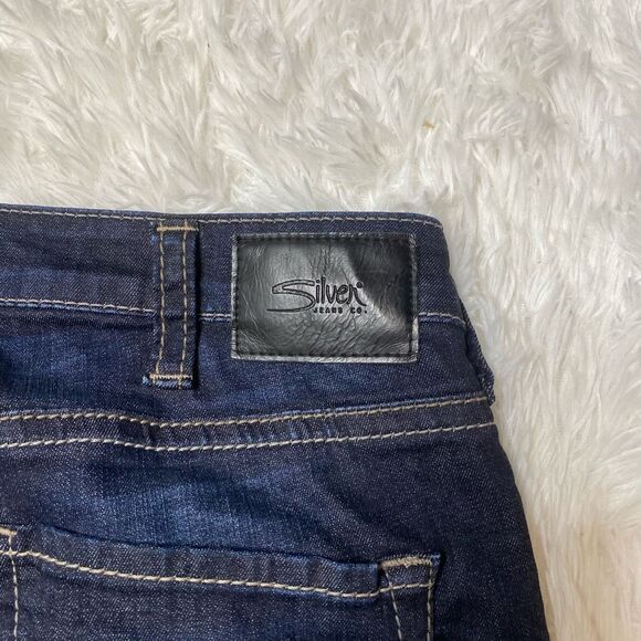 Silver Grayson Jeans Mens 36X32 Dark Blue Denim Straight Leg LIKE NEW - Picture 8 of 11